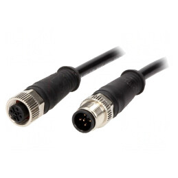 Cablu senzori/automatizări 5 PIN M12-M12 1m | Electronic-mag.ro | Componente Electronice