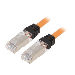Patch cord S/FTP TX6A 10Gig LSZH Portocaliu 0.5m | Electronic-mag.ro | Componente Electronice