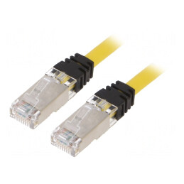 Patch cord S/FTP galben 0,5m TX6A 10Gig LSZH