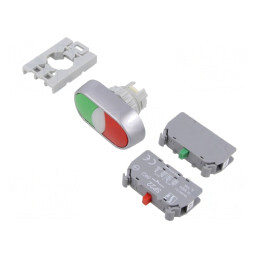 Comutator apăsare 22mm 1NC 1NO | Electronic-mag.ro | Componente Electronice
