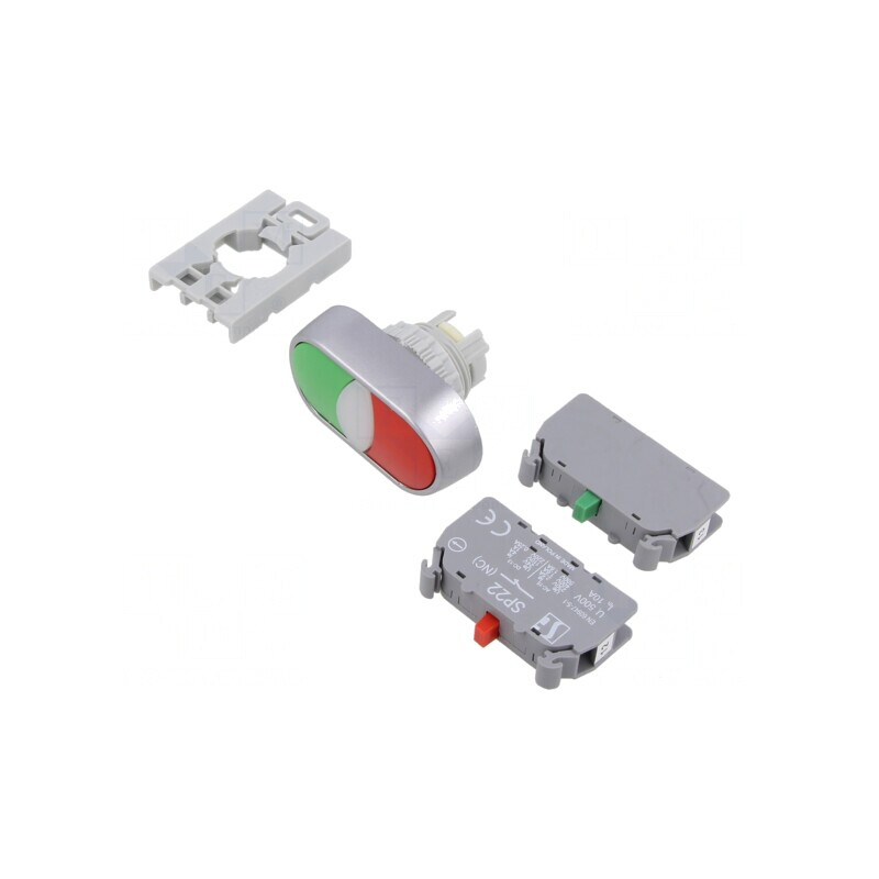 Comutator apăsare 22mm 1NC 1NO | Electronic-mag.ro | Componente Electronice