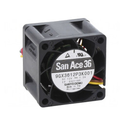 Ventilator axial 12V DC 36x36x28mm 41.4m3/h 66dBA cu rulment | Electronic-mag.ro | Componente Electronice