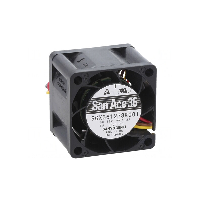 Ventilator axial 12V DC 36x36x28mm 41.4m3/h 66dBA cu rulment | Electronic-mag.ro | Componente Electronice