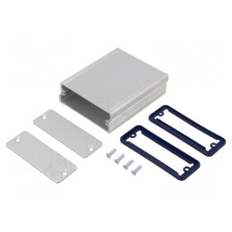 Carcasă aluminiu gri AKG 73x80x28mm | Electronic-mag.ro | Componente Electronice