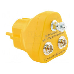 Fișă de Împământare ESD cu Rezistor 1MΩ x2 | Electronic-mag.ro | Componente Electronice