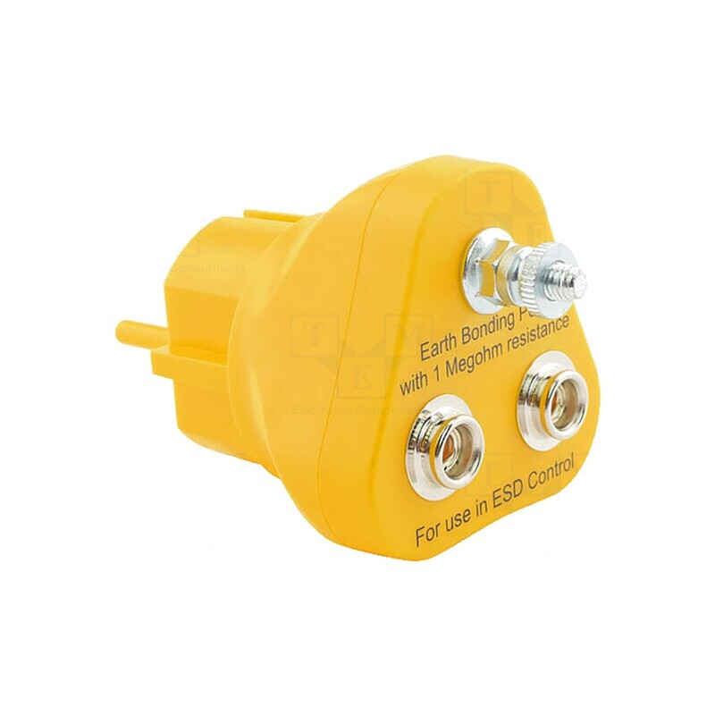Fișă de Împământare ESD cu Rezistor 1MΩ x2 | Electronic-mag.ro | Componente Electronice