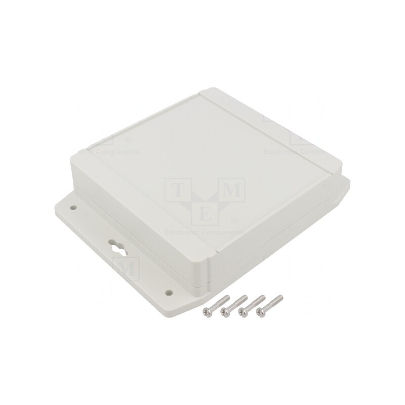 Carcasă Universală 140x141x37mm cu Lame de Fixare | Electronic-mag.ro | Componente Electronice