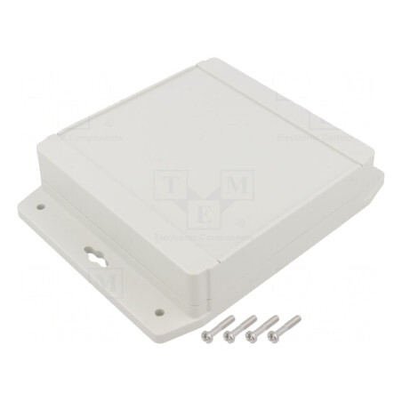 Carcasă Universală 140x141x37mm cu Lame de Fixare | Electronic-mag.ro | Componente Electronice