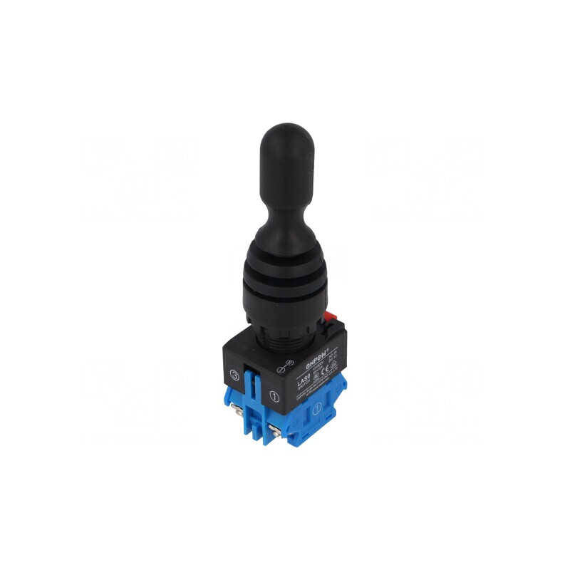 Joystick 22mm 2 NO Negru fără IP67 | Electronic-mag.ro | Componente Electronice