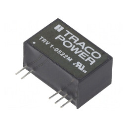 Convertor DC/DC 1W 5V la 12V/-12V TRV 1-0522M | Electronic-mag.ro | Componente Electronice