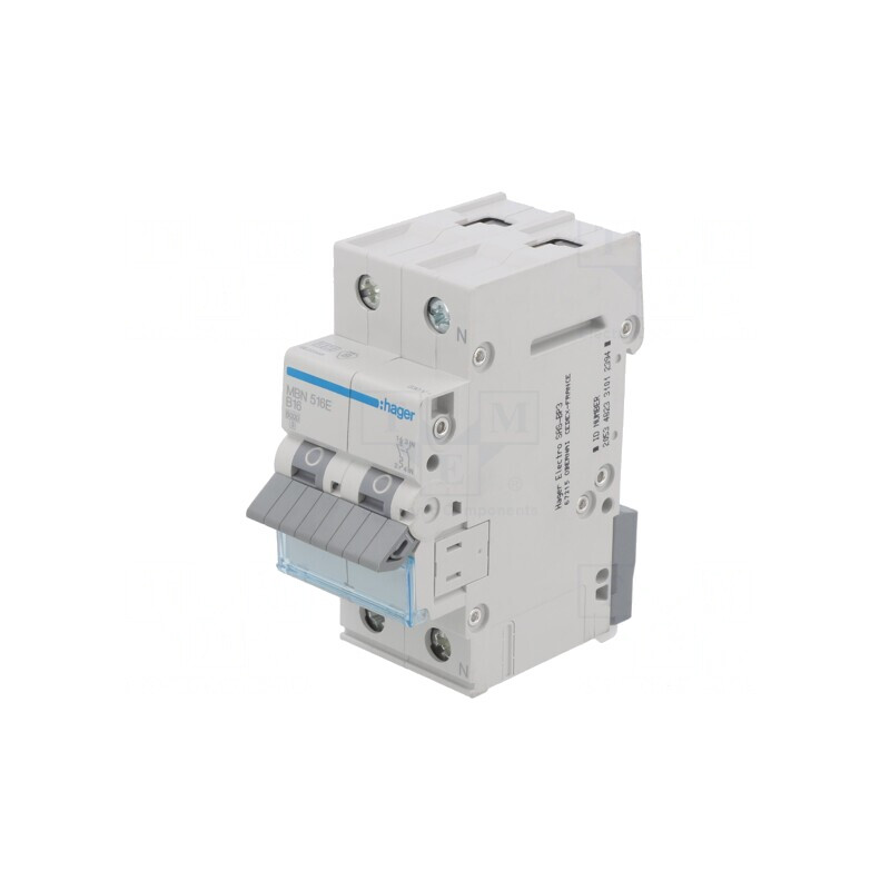 Întrerupător de Supracurent 16A 1P+N 230/400V | Electronic-mag.ro | Componente Electronice