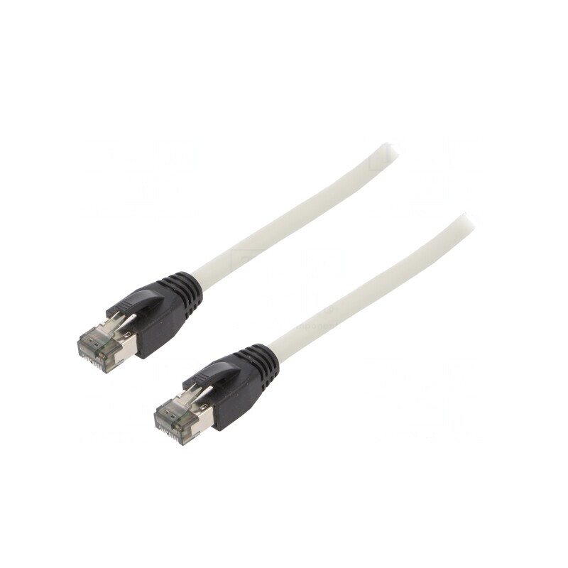 Patch cord S/FTP Cat 8.1 LSZH Gri 10m | Electronic-mag.ro | Componente Electronice