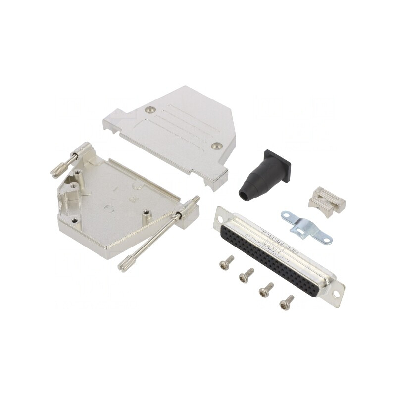 Conector D-Sub HD 62 pini mamă unghi 45° lipire pe cablu gold flash | Electronic-mag.ro | Componente Electronice
