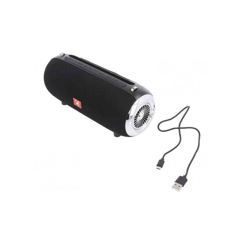 Difuzor Portabil Negru Bluetooth 5.1 cu microSD și USB | Electronic-mag.ro | Componente Electronice