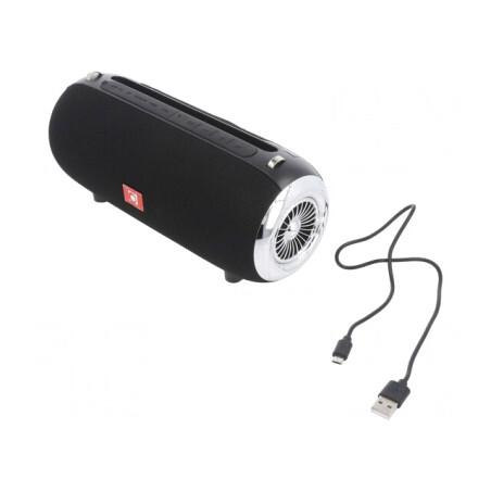 Difuzor Portabil Negru Bluetooth 5.1 cu microSD și USB | Electronic-mag.ro | Componente Electronice