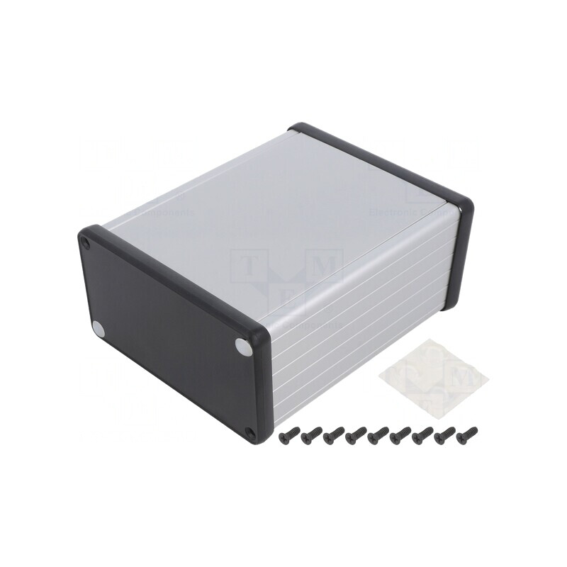 Carcasă aluminiu gri 103x120x53mm | Electronic-mag.ro | Componente Electronice