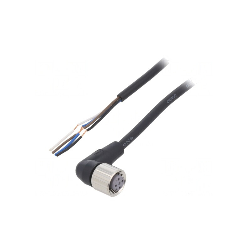 Cablu Conectare M12 4PIN Unghi 2m 4A PVC | Electronic-mag.ro | Componente Electronice