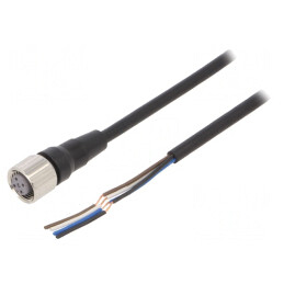 Cablu de conectare M12 4 pini 2m 4A | Electronic-mag.ro | Componente Electronice