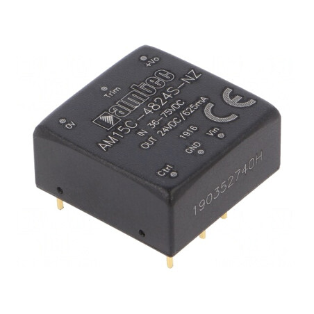 Convertor DC/DC 15W 36-75V la 24V 0,625A | Electronic-mag.ro | Componente Electronice