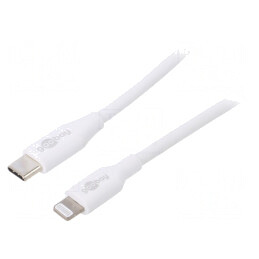 Cablu USB 2.0 Apple Lightning la USB-C 2m Alb 87W | Electronic-mag.ro | Componente Electronice