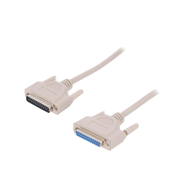 Cablu D-Sub 25 pini 10m Bej | Electronic-mag.ro | Componente Electronice