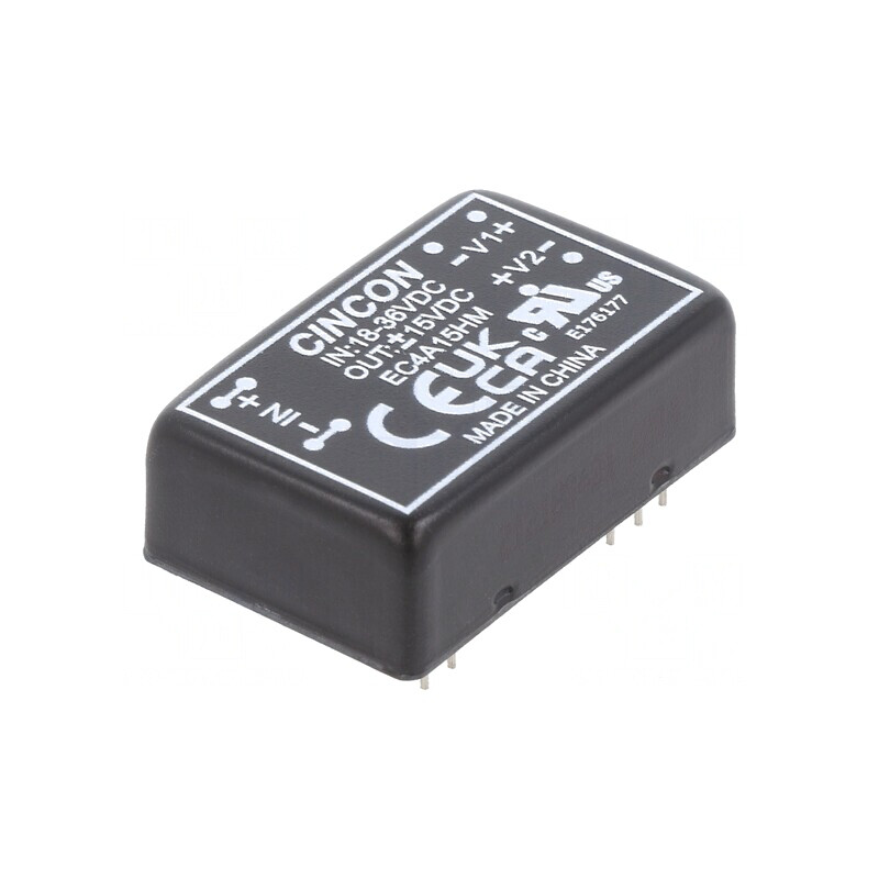 Convertor DC/DC 5/6W 18-36V la 15V/-15V EC4A15HM | Electronic-mag.ro | Componente Electronice Convertor DC/DC 5/6W 18-36V la 15V/-15V EC4A15HM | Electronic-mag.ro | Componente Electronice
