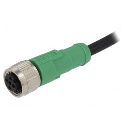 Cablu de conectare M12 10m 250VAC 4A PVC | Electronic-mag.ro | Componente Electronice