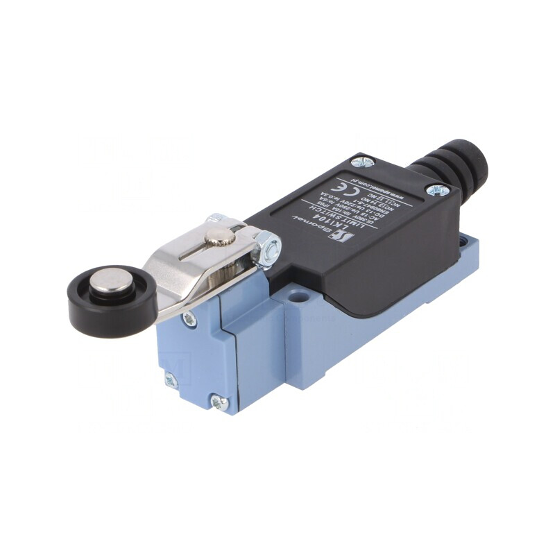 Limitator cursă manetă 30mm cu rolă plastic Ø18mm 5A | Electronic-mag.ro | Componente Electronice