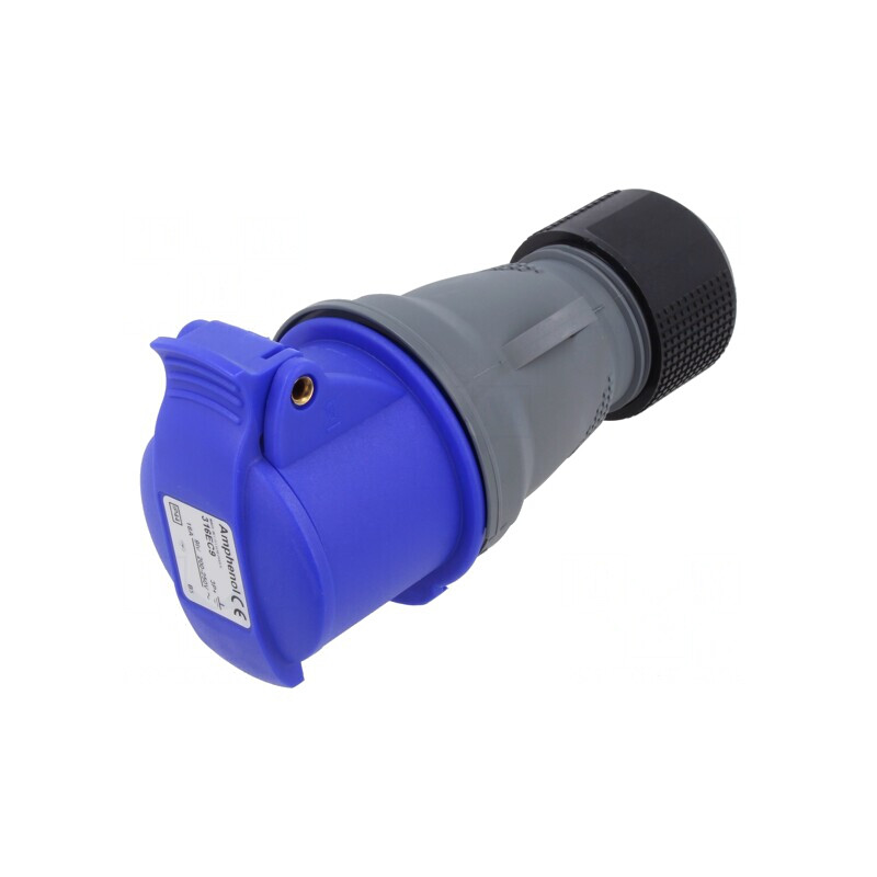 Conector Alimentare AC Trifazat Mamă pentru Cablu | Electronic-mag.ro | Componente Electronice