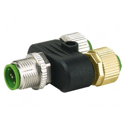 Adaptor T M12 DeviceNet/CANopen | Electronic-mag.ro | Componente Electronice