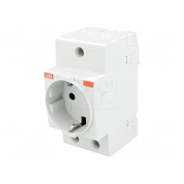 Soclu Tip F 250VAC 16A pentru Șină DIN | Electronic-mag.ro | Componente Electronice