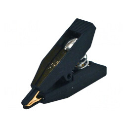 Bornă Crocodil Kelvin 10A Aurit 8mm BU-75K | Electronic-mag.ro | Componente Electronice