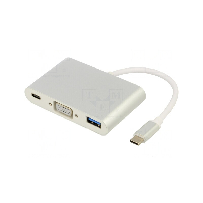 Adaptor USB 3.0/3.1 Alb 0.1m 5Gbps 60W PVC | Electronic-mag.ro | Componente Electronice
