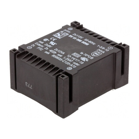 Transformator încapsulat 24VA 115VAC 9V 1333mA | Electronic-mag.ro | Componente Electronice