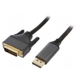 Cablu DisplayPort la DVI-D, 1.8m, Negru | Electronic-mag.ro | Componente Electronice