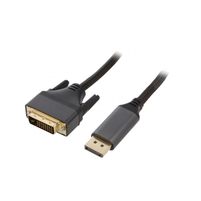 Cablu DisplayPort la DVI-D, 1.8m, Negru | Electronic-mag.ro | Componente Electronice Cablu DisplayPort la DVI-D, 1.8m, Negru | Electronic-mag.ro | Componente Electronice
