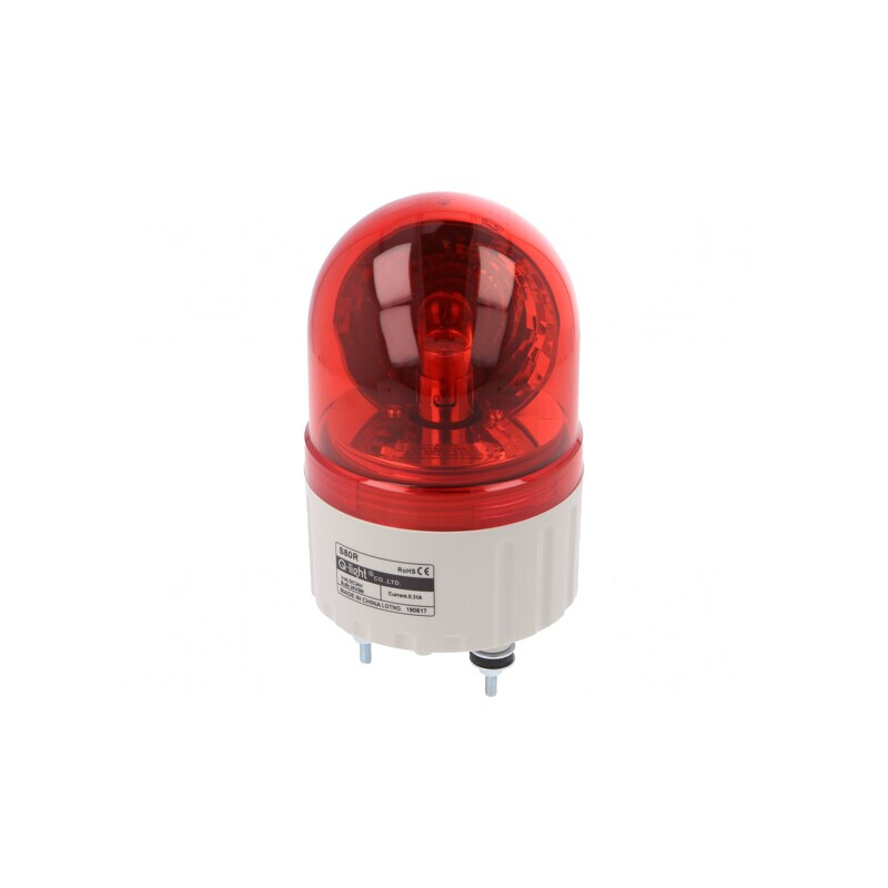 Semnalizator Rotativ Lumină Roșie 24VDC IP44 | Electronic-mag.ro | Componente Electronice