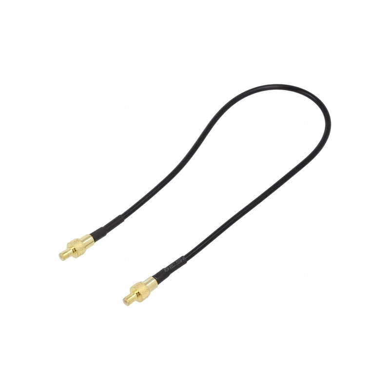 Cablu 50Ω 0,3m SMB tată PTFE ecranat negru | Electronic-mag.ro | Componente Electronice