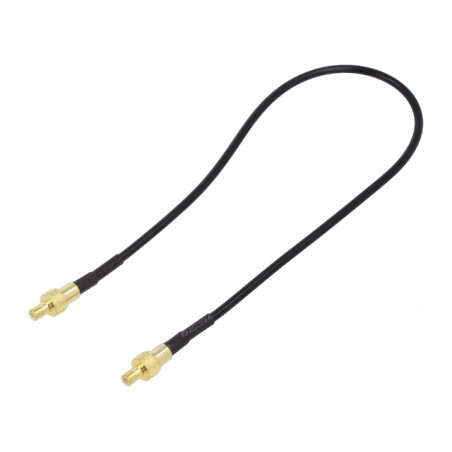Cablu 50Ω 0,3m SMB tată PTFE ecranat negru | Electronic-mag.ro | Componente Electronice