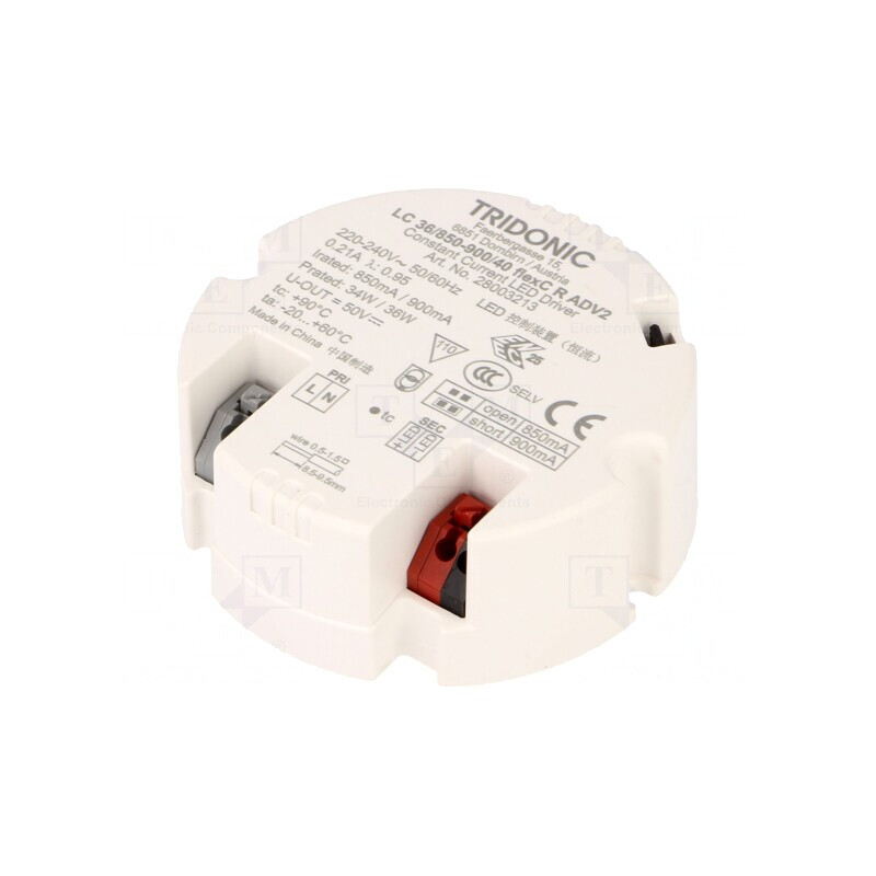 Alimentator LED 36W 24-40VDC 850-900mA | Electronic-mag.ro | Componente Electronice Alimentator LED 36W 24-40VDC 850-900mA | Electronic-mag.ro | Componente Electronice