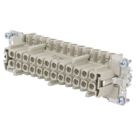 Conector HDC Mamă 24P 24 Inserturi | Electronic-mag.ro | Componente Electronice