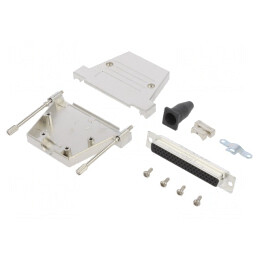 Conector D-Sub 62 pini mamă drept aurit pentru lipire pe cablu | Electronic-mag.ro | Componente Electronice