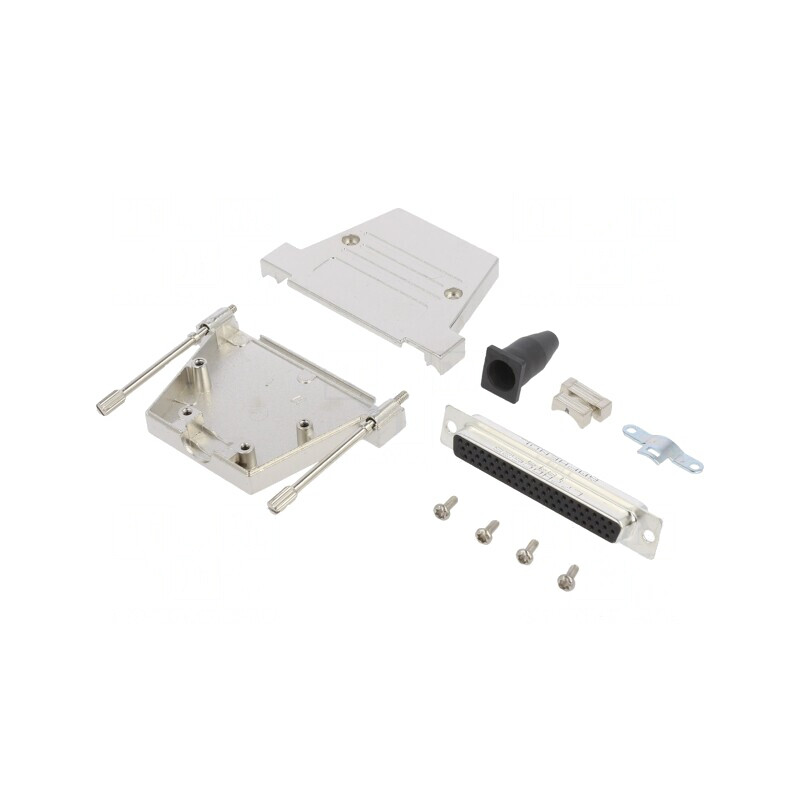 Conector D-Sub 62 pini mamă drept aurit pentru lipire pe cablu | Electronic-mag.ro | Componente Electronice