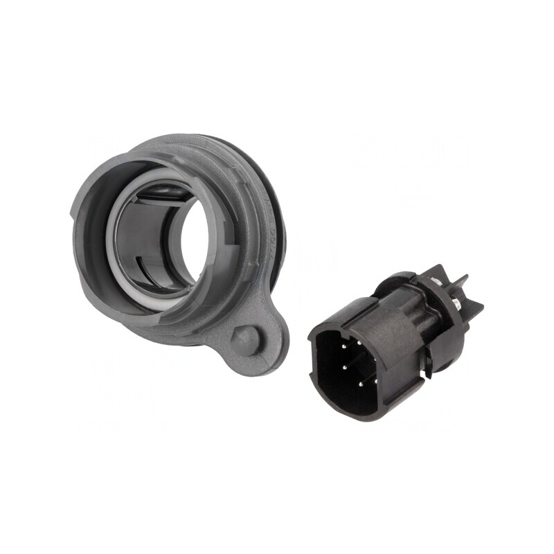 Conector Circular Soclu Tată 6 PIN Buccaneer 7000 Nichelat | Electronic-mag.ro | Componente Electronice