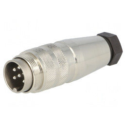Mufă Tată M16 pentru Lipire pe Cablu 6P 5A 300V Drept C09131H0061002U | Electronic-mag.ro | Componente Electronice