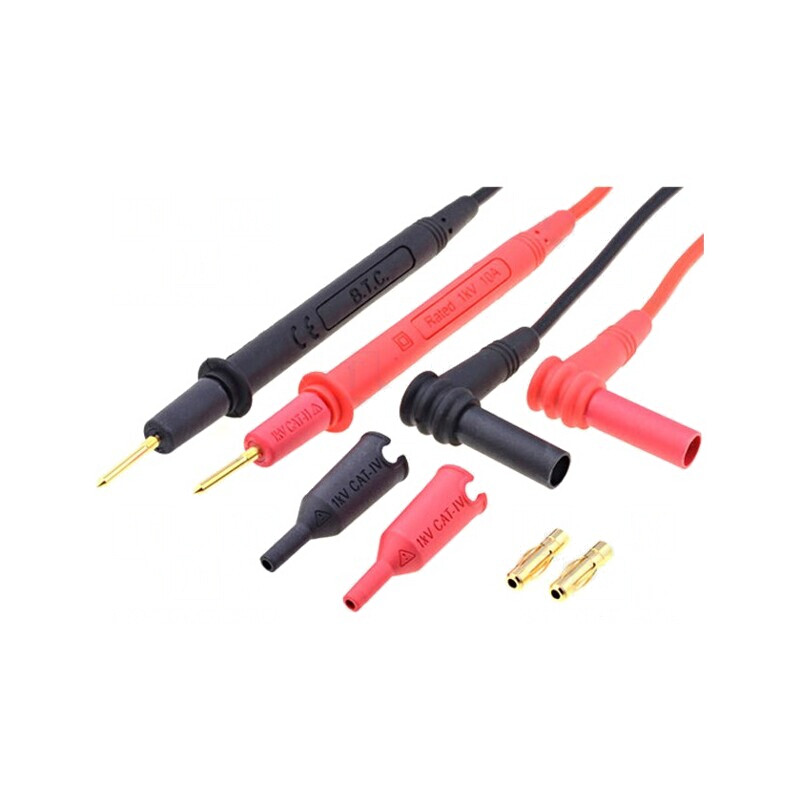 Cabluri de măsurare 10A negru și roșu | Electronic-mag.ro | Componente Electronice