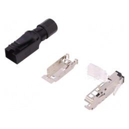 Mufă RJ45 ecranată Cat 5 8p4c 4,5-8mm | Electronic-mag.ro | Componente Electronice
