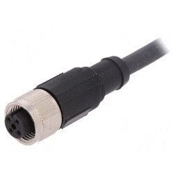 Cablu de Conectare M12 4 Pin 2m 250VAC 4A PUR | Electronic-mag.ro | Componente Electronice
