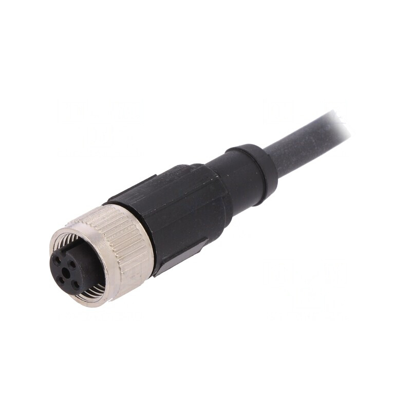 Cablu de Conectare M12 4 Pin 2m 250VAC 4A PUR | Electronic-mag.ro | Componente Electronice