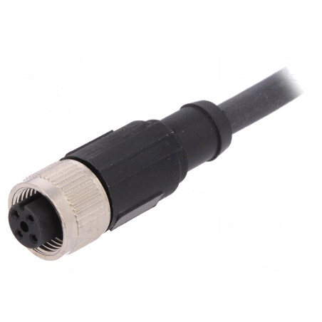 Cablu de Conectare M12 4 Pin 2m 250VAC 4A PUR | Electronic-mag.ro | Componente Electronice